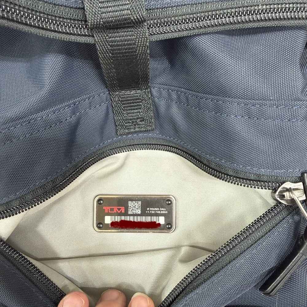 Tumi Navy and Black Men's Backpack - Picture 8 of 8